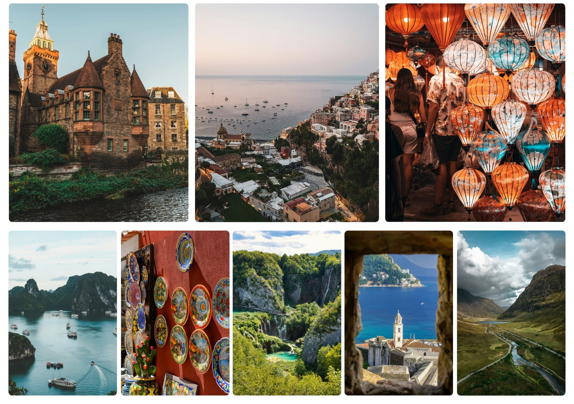 Voyage Ecosse Italie Vietnam Croatie